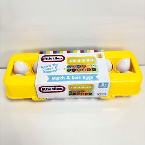 Little Tikes Toddler Toy Match & Sort STEM Color Shape Eggs Toy New NIB